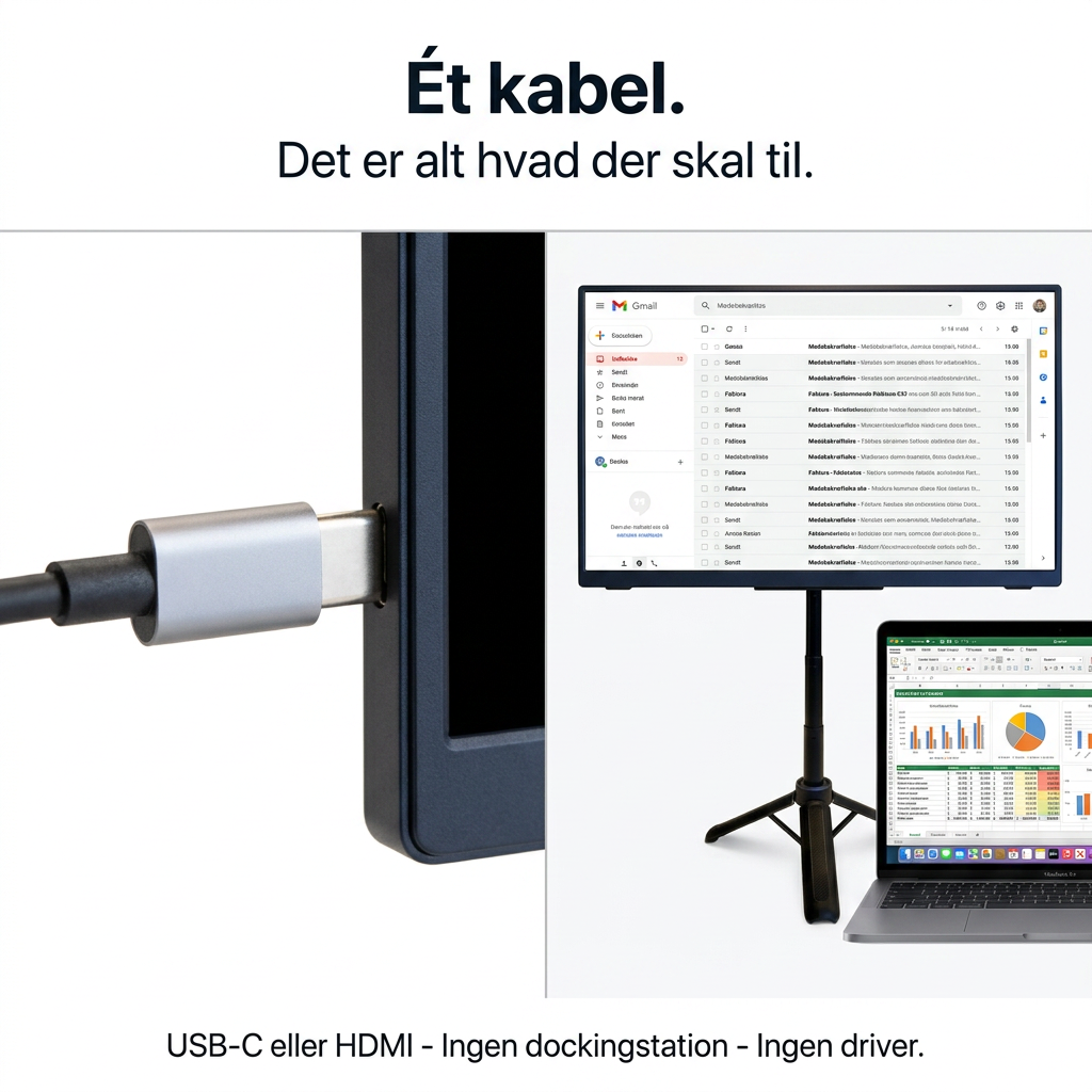 Draagbare Flex Pro-monitor – 16" + standaard