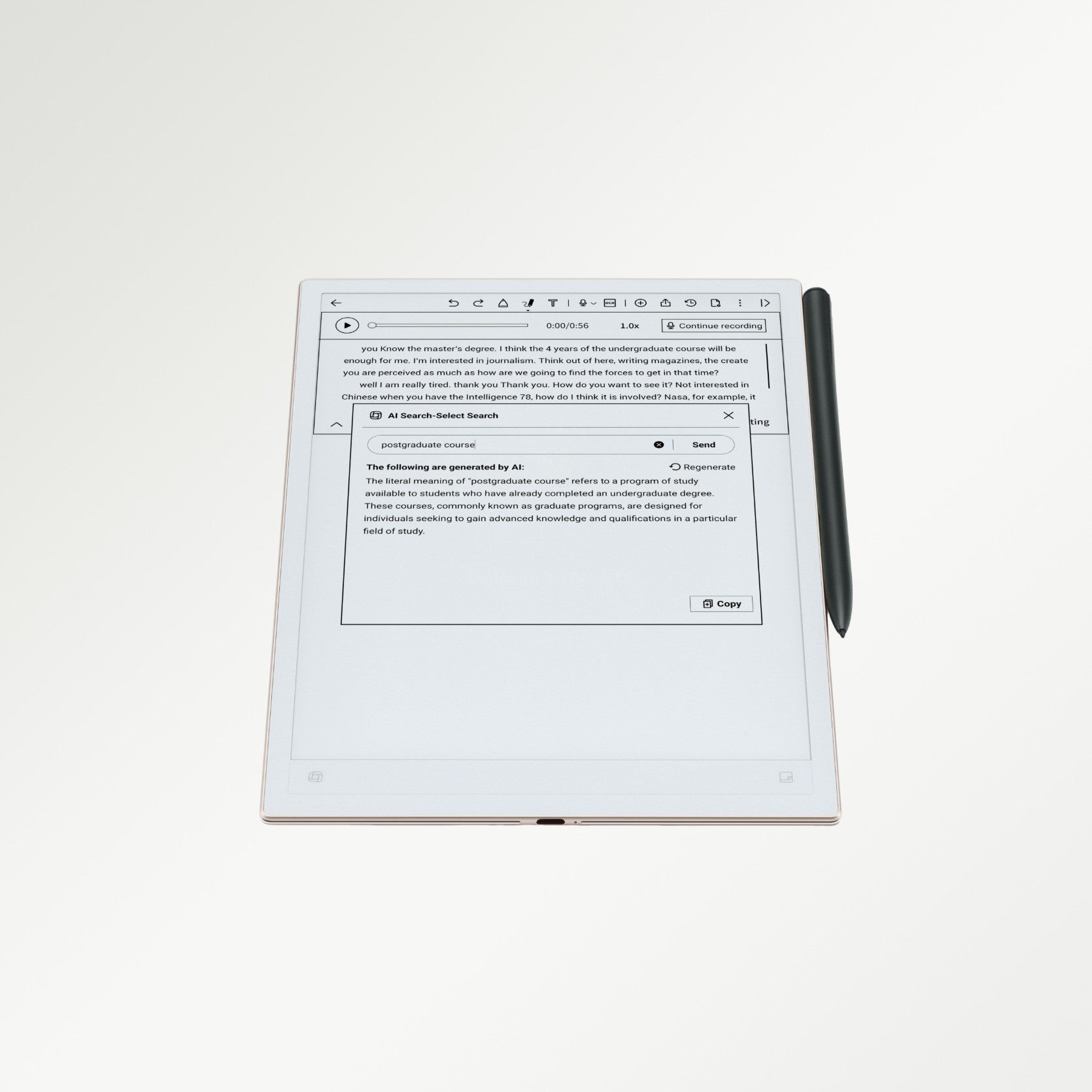 AINOTE 2 e-notebook inclusief pen – 10,65"