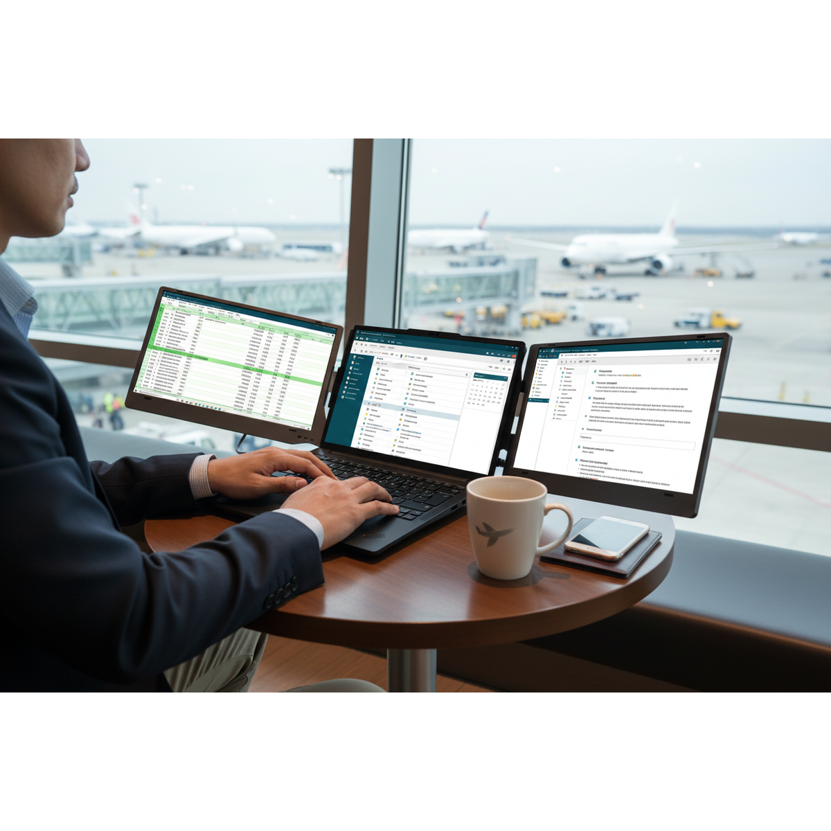 Eén laptopscherm is niet genoeg voor een echte werkdag