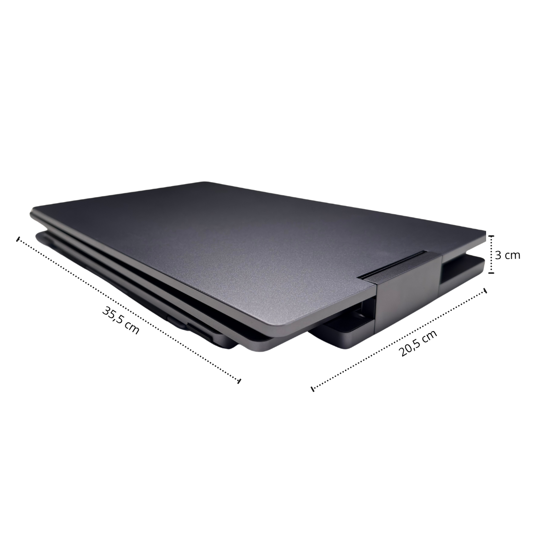 14" dichtgeklapt