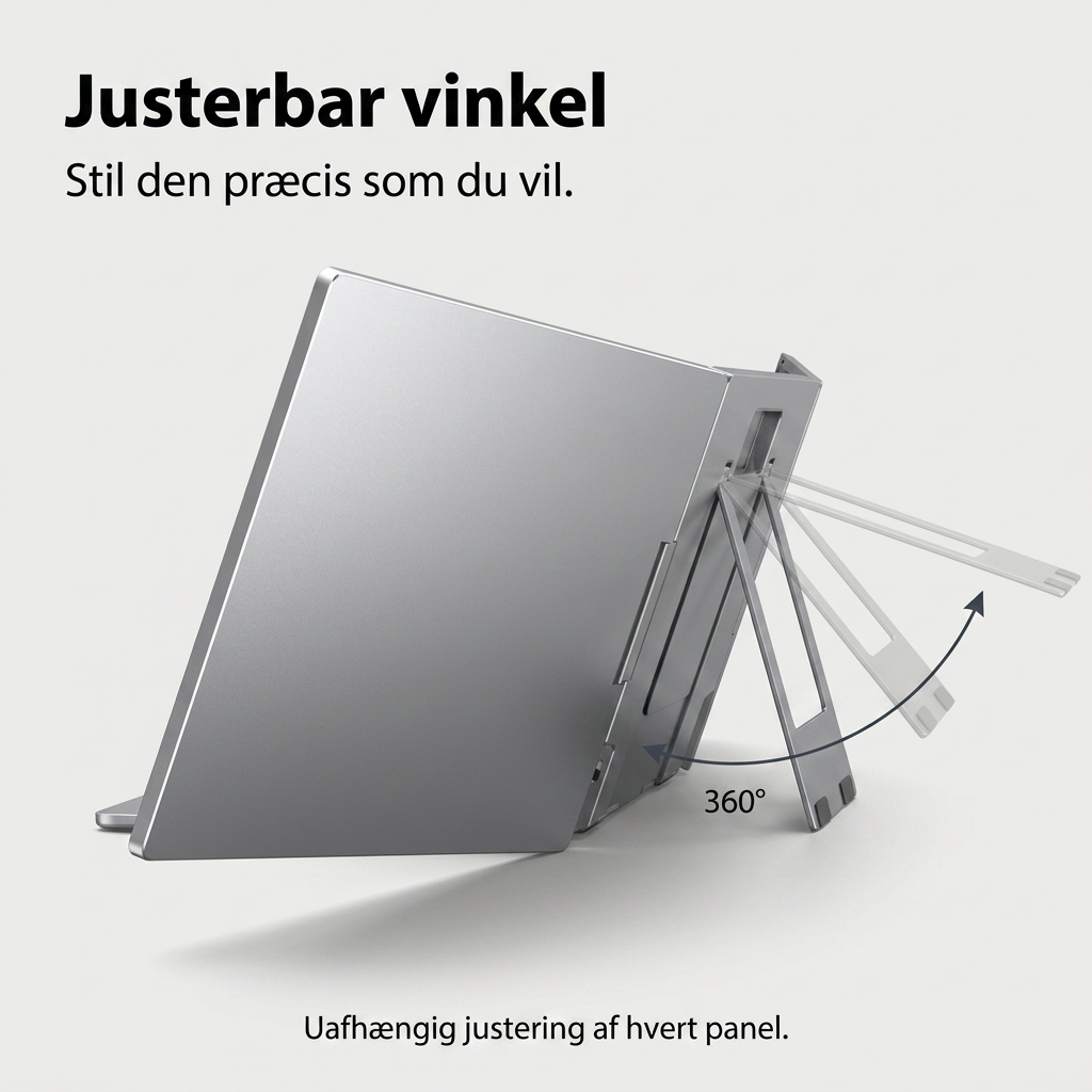 Alu Pro draagbare dubbele schermuitbreider