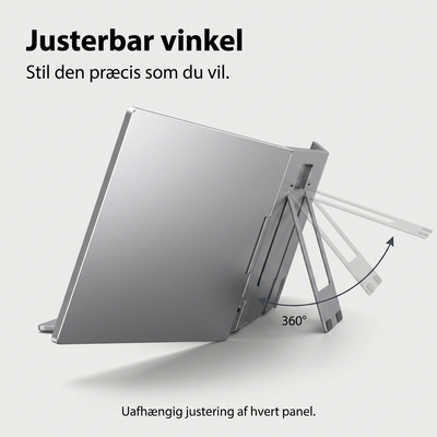 Alu Pro draagbare dubbele schermuitbreider