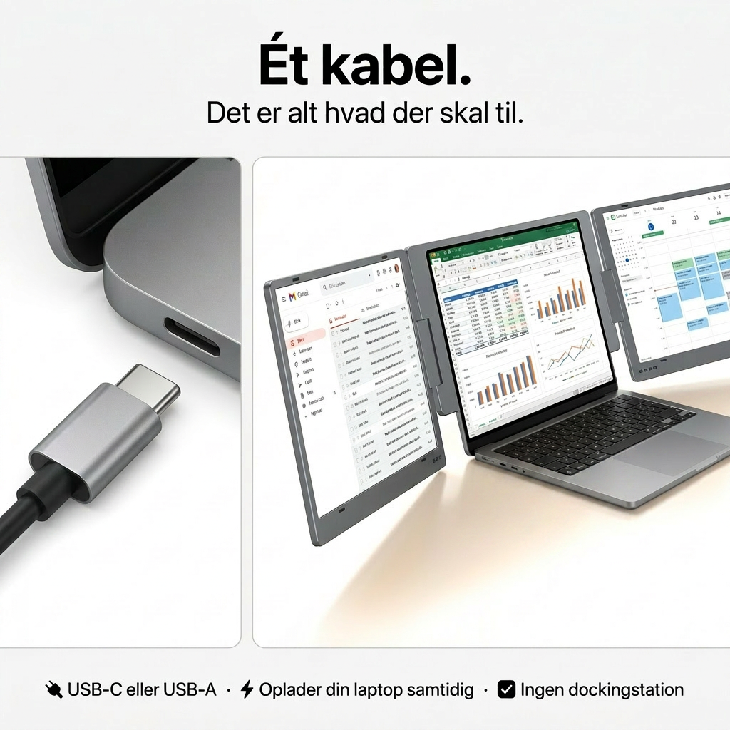 Alu Pro draagbare dubbele schermuitbreider