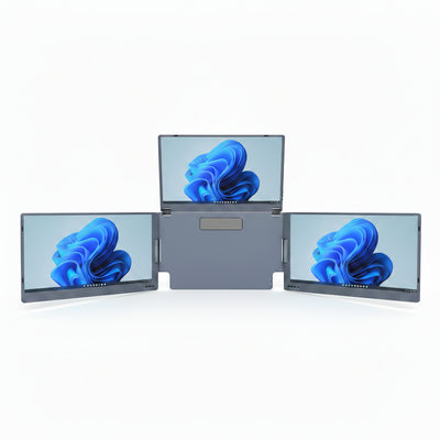 Alu Pro draagbare drievoudige schermuitbreider – 15,6"