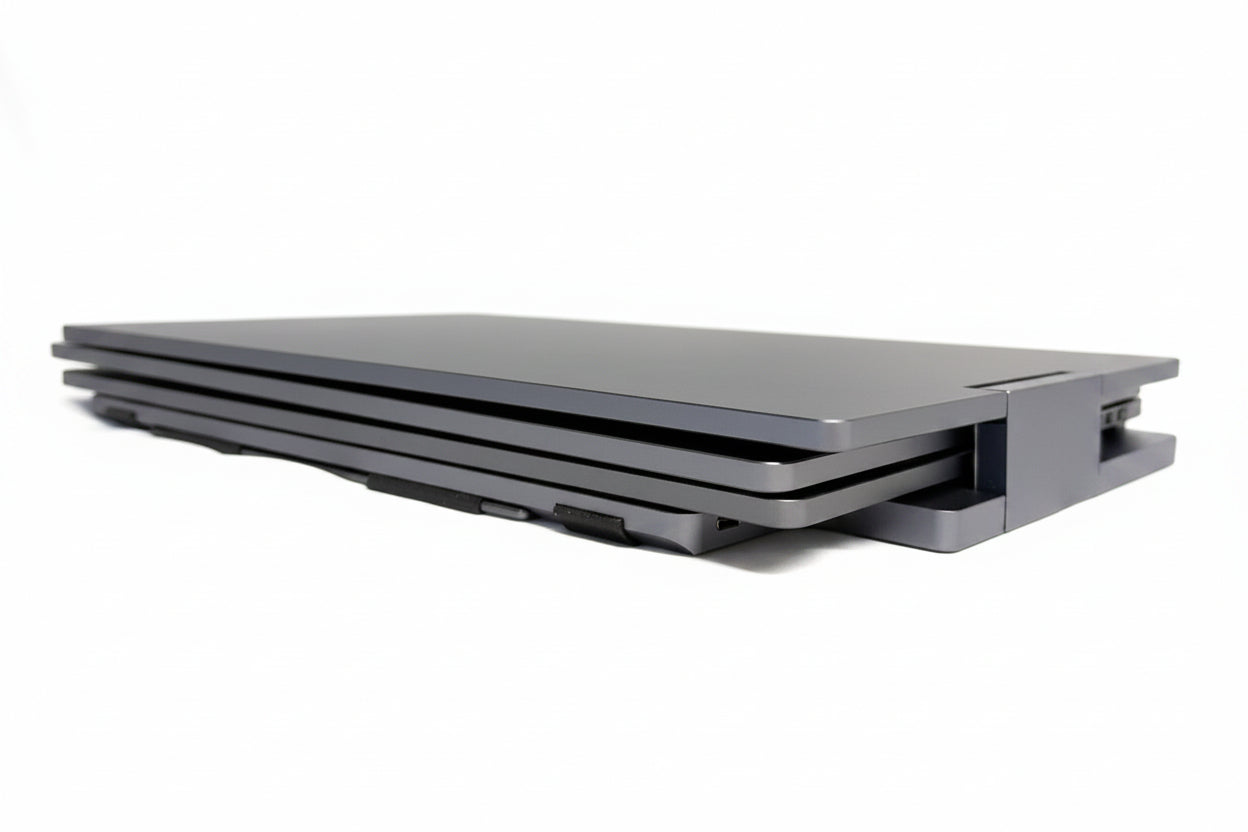 Alu Pro draagbare drievoudige schermuitbreider – 15,6"