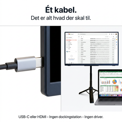 Draagbare Flex Pro-monitor – 16" + standaard