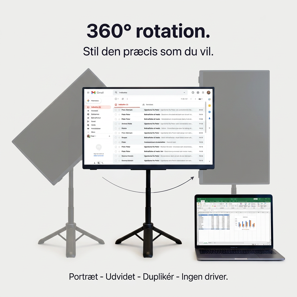 Draagbare Flex Pro-monitor – 16" + standaard