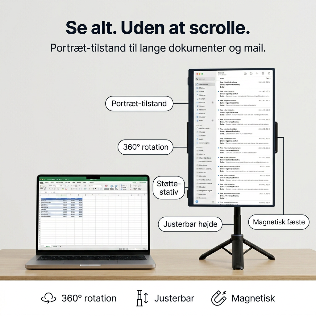 Draagbare Flex Pro-monitor – 16" + standaard